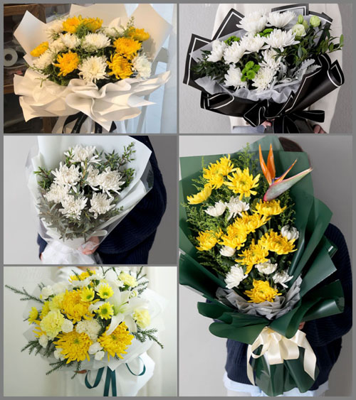 浙江省金华义乌市义亭镇荷店塘村白事花束代送